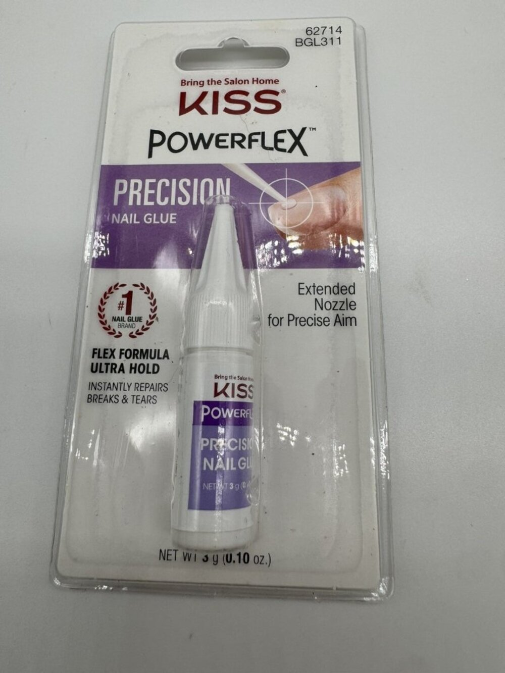 Kiss PowerFlex Precision Nail Glue Ultra Hold Fast Drying Adhesive For Press On